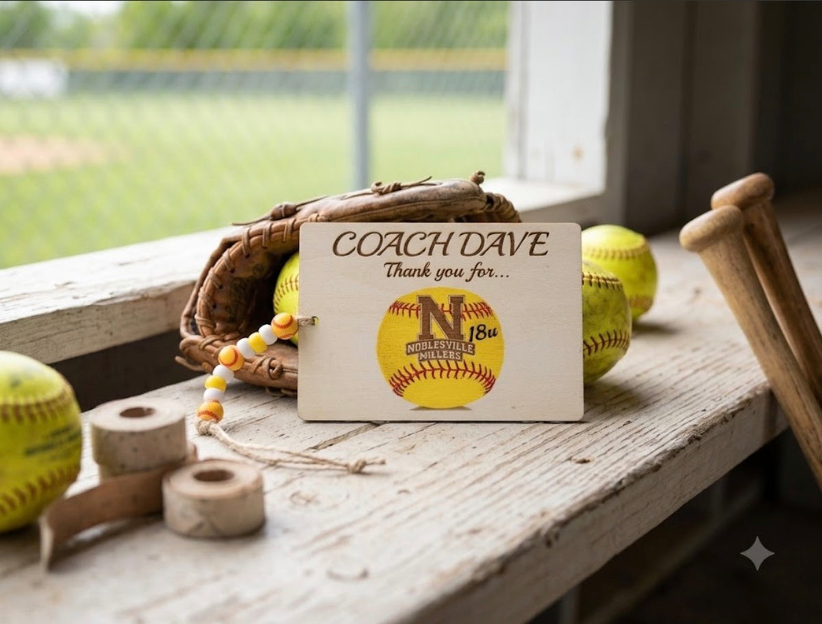 Custom Engraved Wooden Booklet | Hand-Painted or Natural