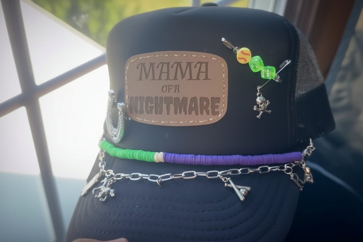 Custom Laser-Etched Trucker Hat | Beaded Band