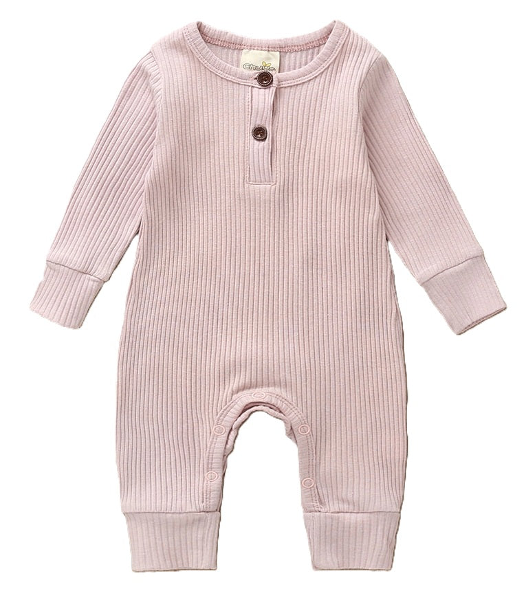 Cotton Knitted Style  Cardigan Jumpsuit