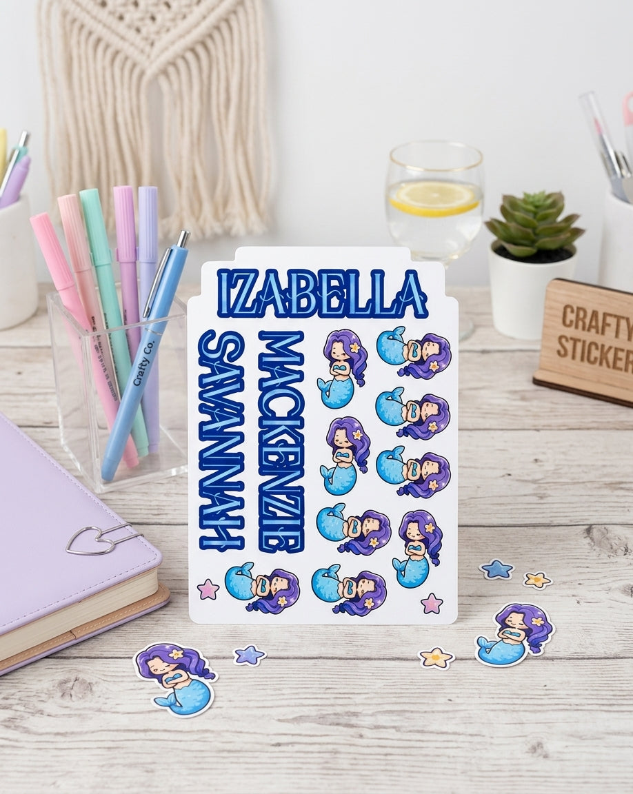 Custom Name Stickers