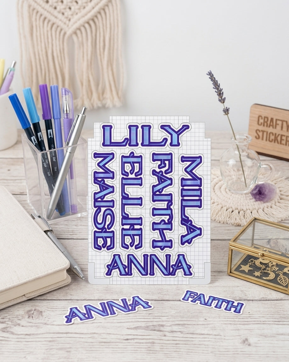 Custom Name Stickers