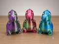 3D Printed Dinosaur Bank | Dual-Color PLA | 6 in
