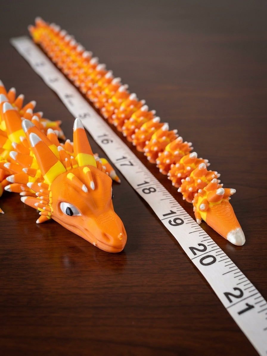 Candy Corn Articulated Dragon