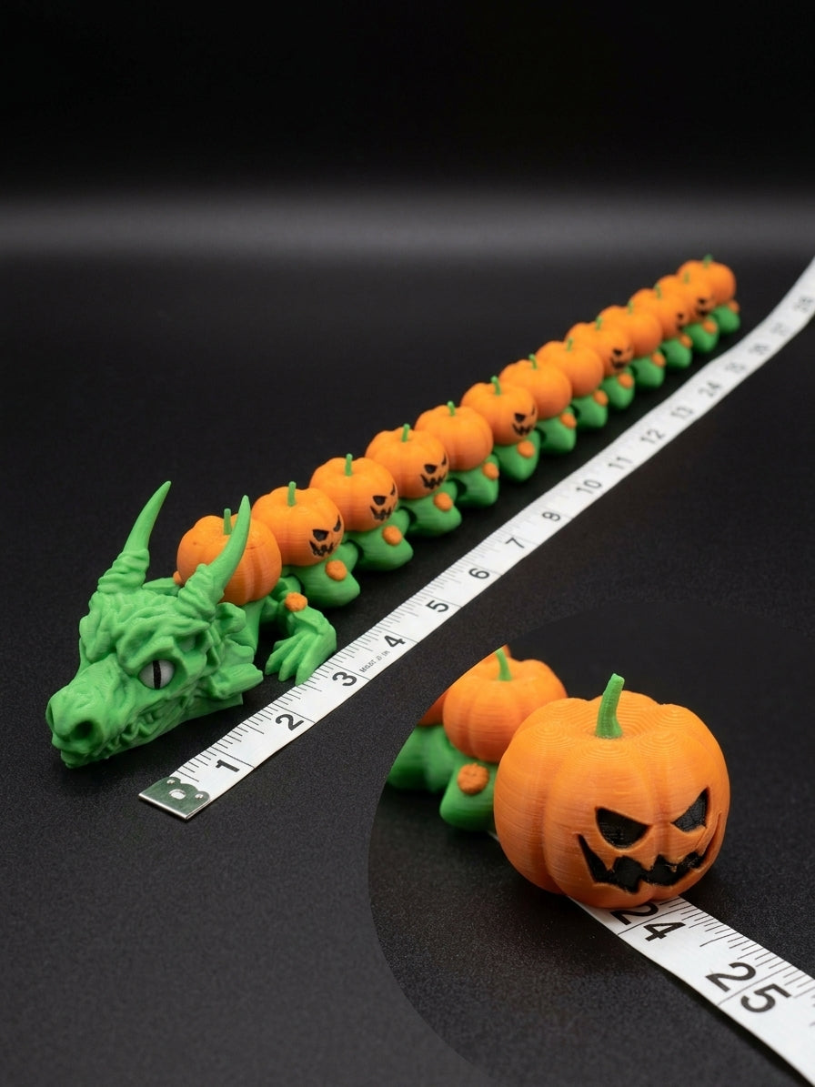 Pumpkin Body Articulated Dragon