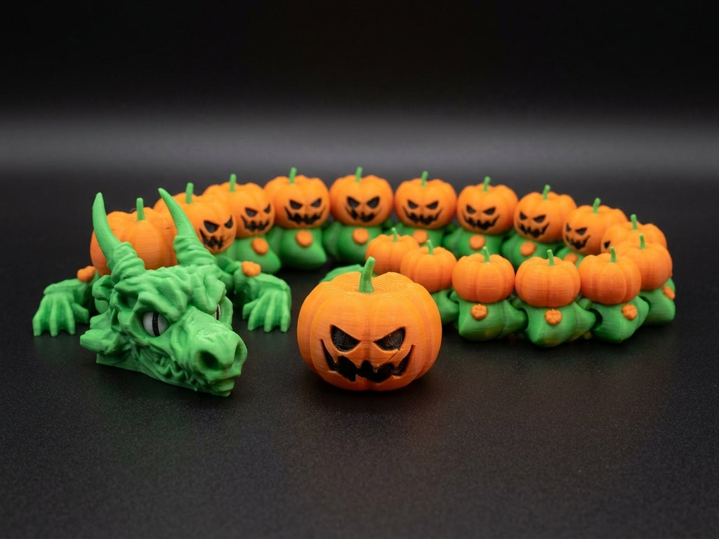 Pumpkin Body Articulated Dragon