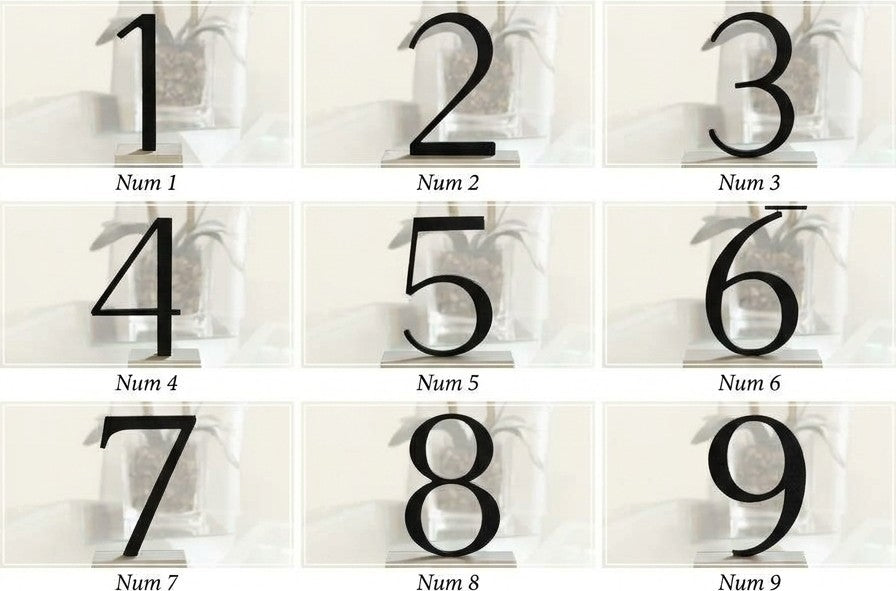 Table Numbers