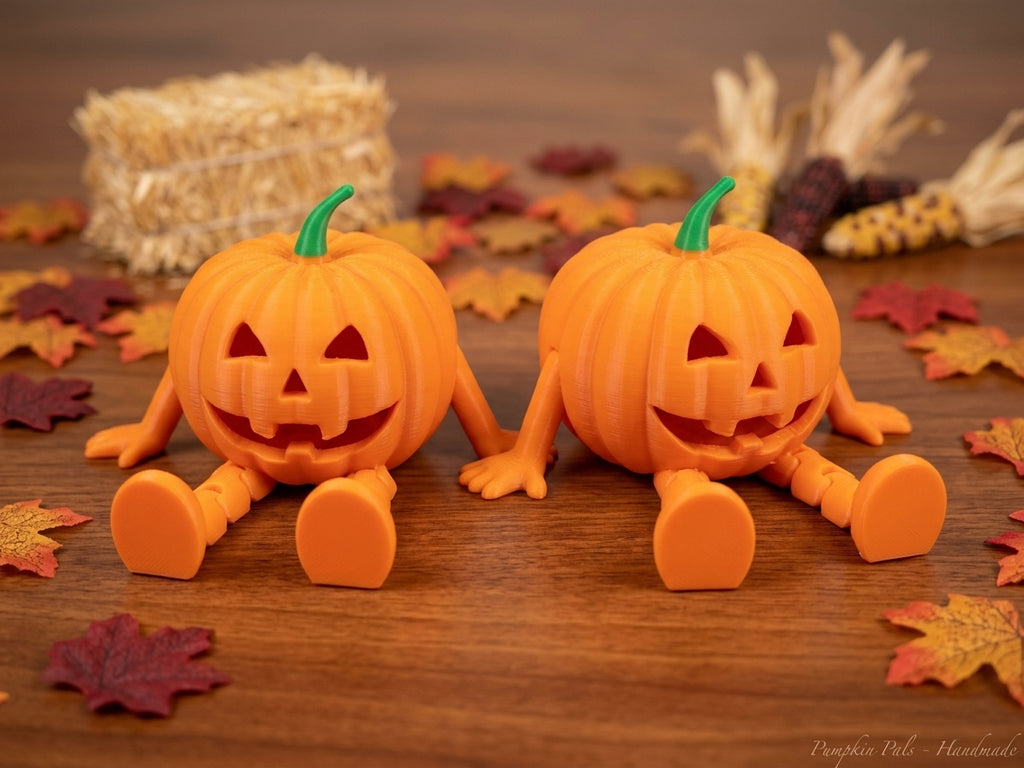 3D-Printed Pumpkin Buddies | 3-Inch Halloween Decor