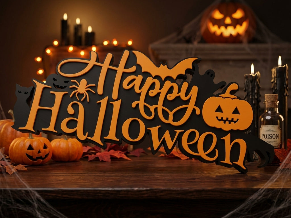 Halloween Sign Home Decor