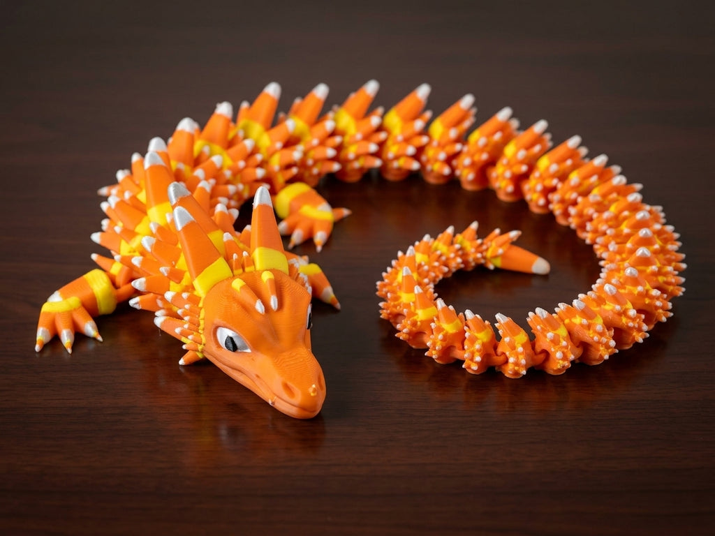 Candy Corn Articulated Dragon
