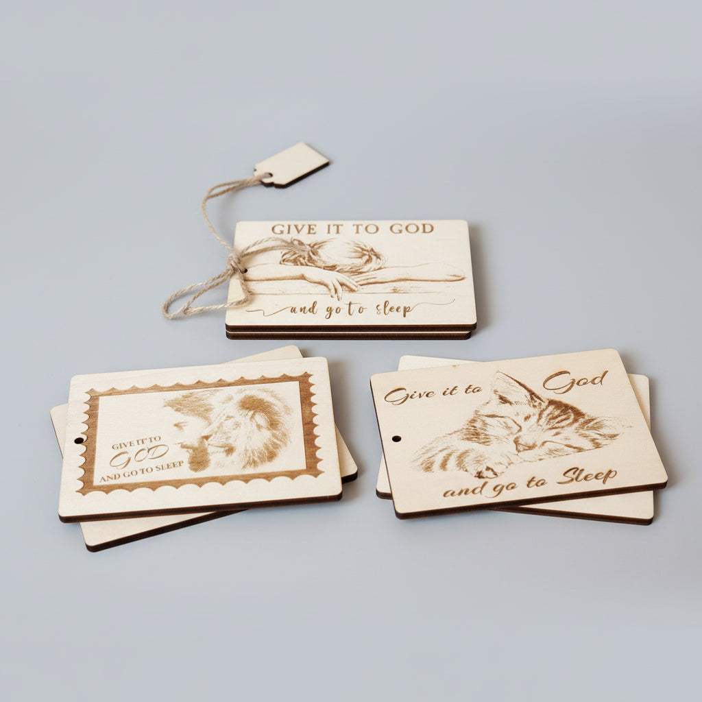 Custom Engraved Wooden Booklet | Hand-Painted or Natural