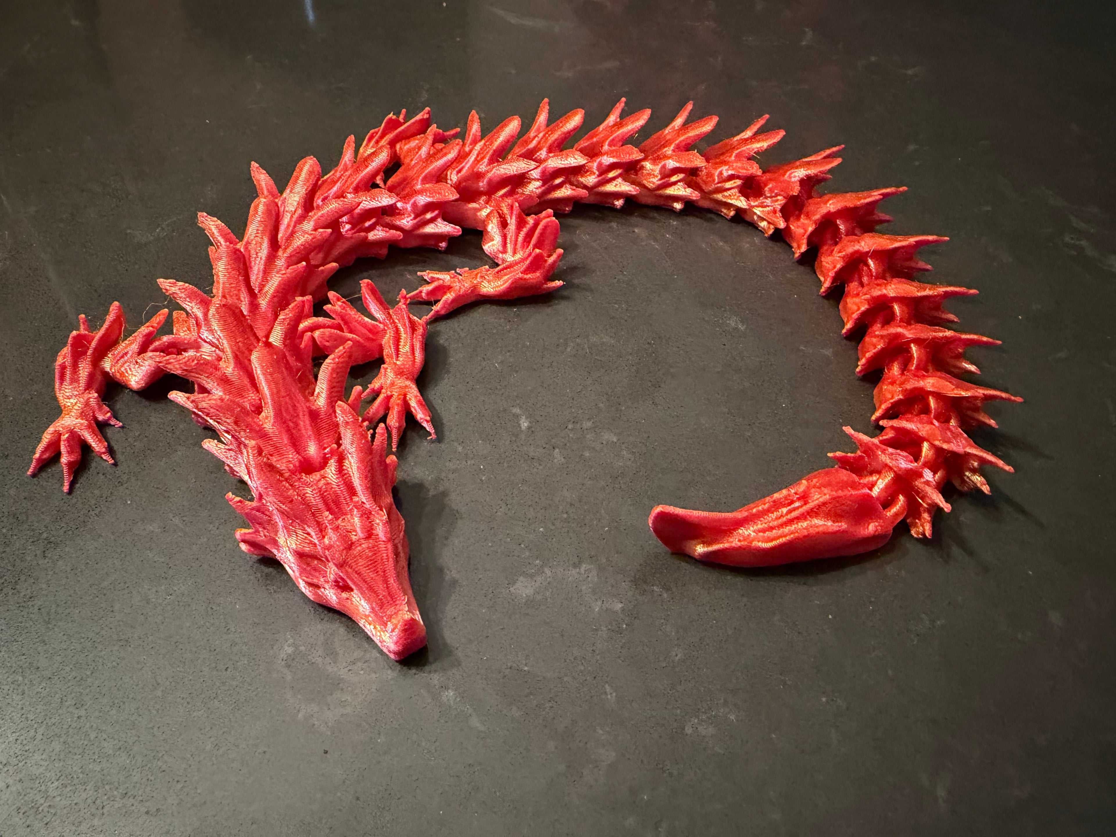 3D Printed Articulated Dragon - Dual Color
