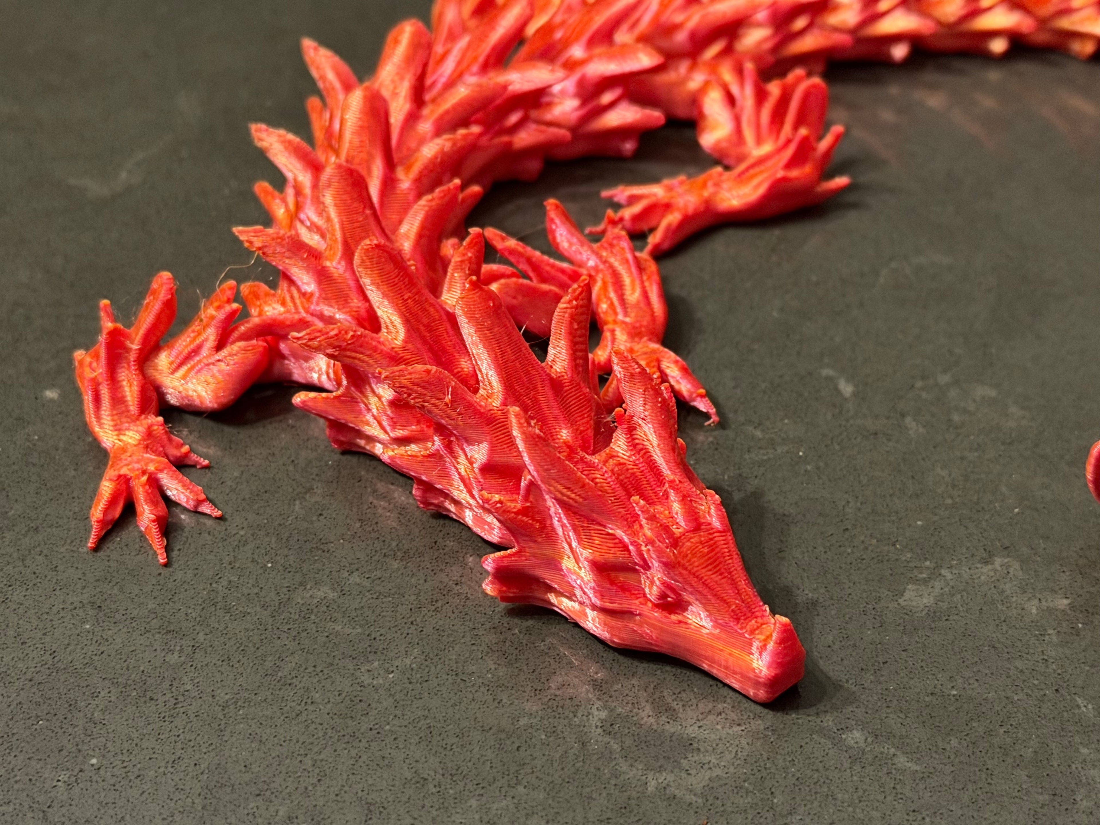 3D Printed Articulated Dragon - Dual Color