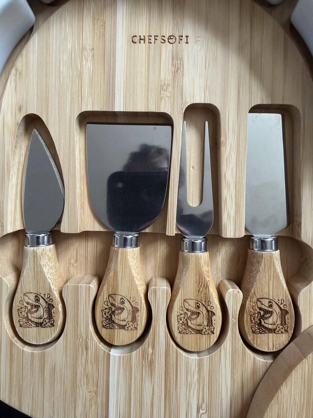 Personalized 13-Inch Acacia Charcuterie Board with Hidden Drawer