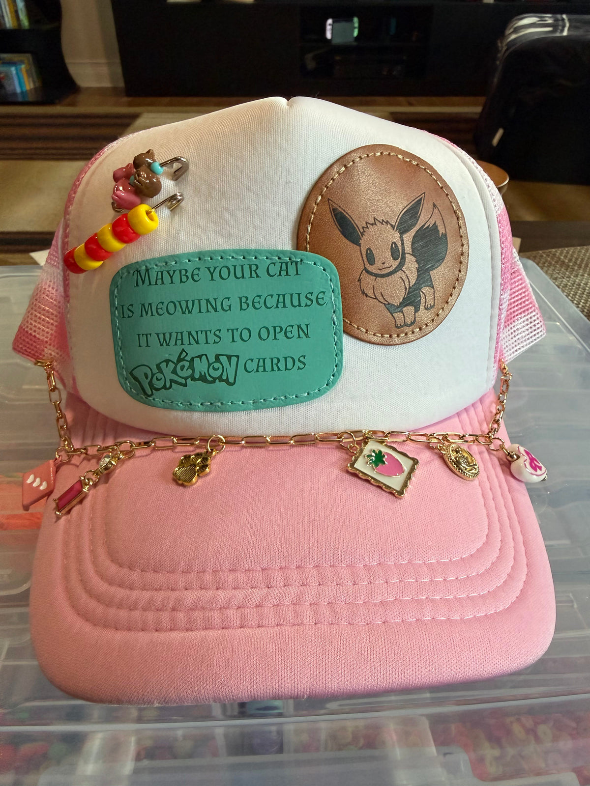 Custom Laser-Etched Trucker Hat | Beaded Band