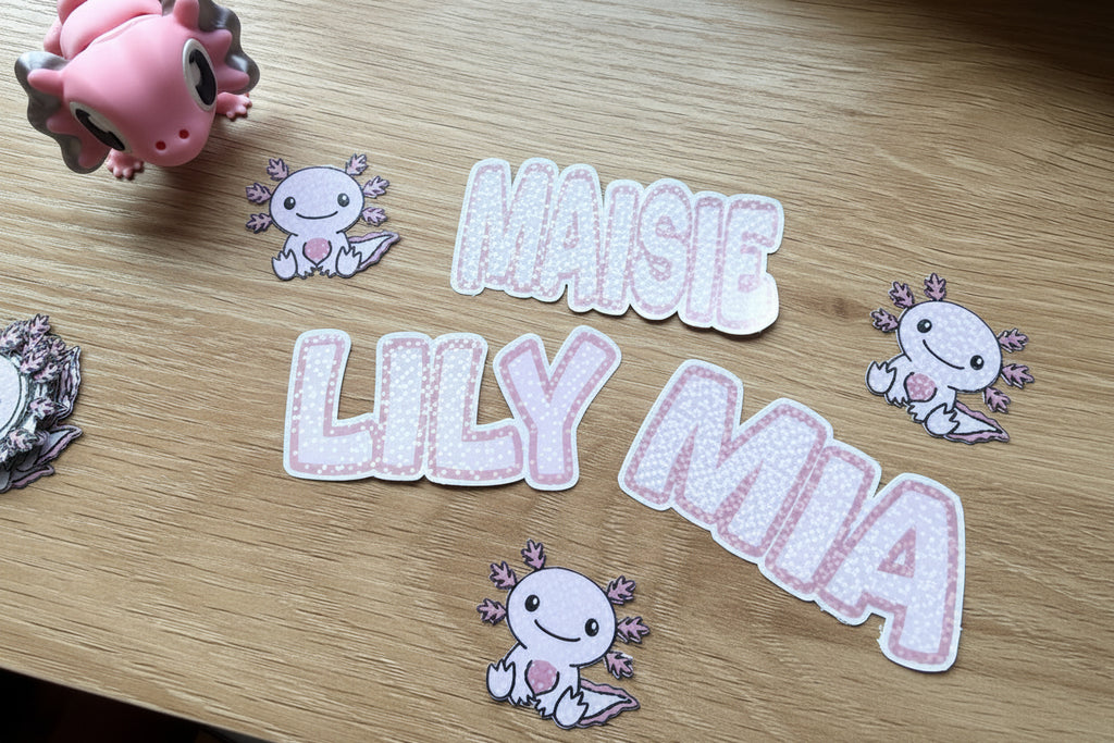 Custom Name Stickers | Waterproof Vinyl Sheet