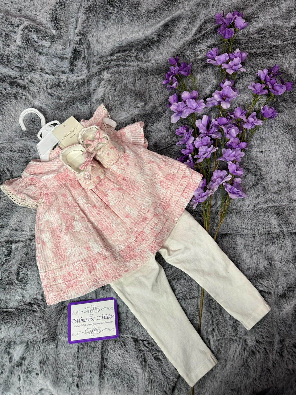 4 piece Bunny Print set by Cynthia Rowley