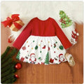 Red Cotton Holiday Dress with Statement Bow | 3–6 Months