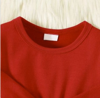 95% Cotton Christmas Dress with Big Bow