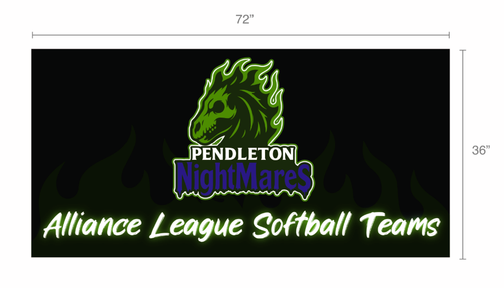Custom 3x5-Foot Sports Fence Banner