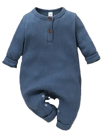 Cotton Knitted Style  Cardigan Jumpsuit