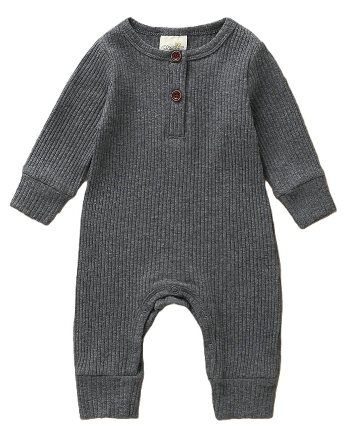 Cotton Knitted Style  Cardigan Jumpsuit