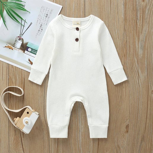 Cotton Knitted Style  Cardigan Jumpsuit